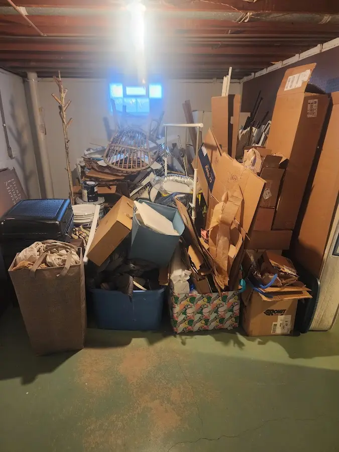 Roll-off dumpster container at job site for Concrete Dumpster Rental in Olympia